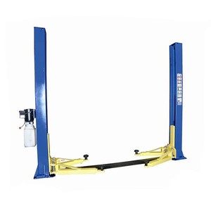 Pont élévateur professionnel 4 tonnes <span class=keywords><strong>à</strong></span> deux colonnes pour atelier automobile <span class=keywords><strong>à</strong></span> fort volume, avec déverrouillage manuel double latéral, hydraulique, pour levage <span class=keywords><strong>de</strong></span> voitures sur plaque <span class=keywords><strong>de</strong></span> sol - Product Image 1