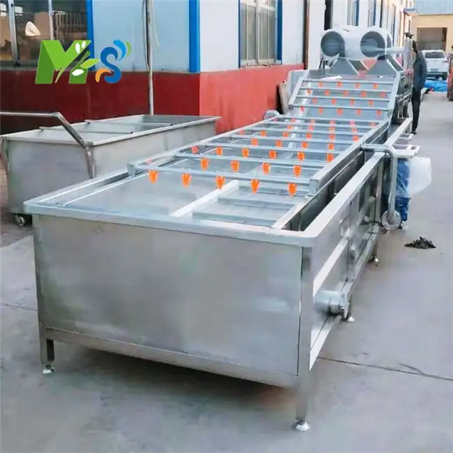 एमएस फल सब्जी बुलबुला कपड़े धोने की मशीन कसावा सफाई मशीन गाजर आलू सफाई बुलबुला कपड़े धोने की मशीन
