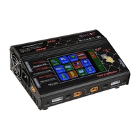 Chargeur d'équilibrage RC HT206AC/DC avec écran tactile couleur 4,3 pouces, 200W*2, 20A*2, double port, pour batteries Li-ion/LiPo/LiFe/LiHV