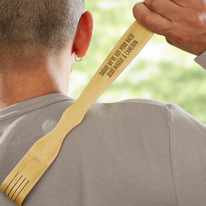 Custom Bamboo Craft Engraved Back Gua Sha Board Personalized Souvenir for Father's Day, Wedding Favors & Groomsmen Gifts