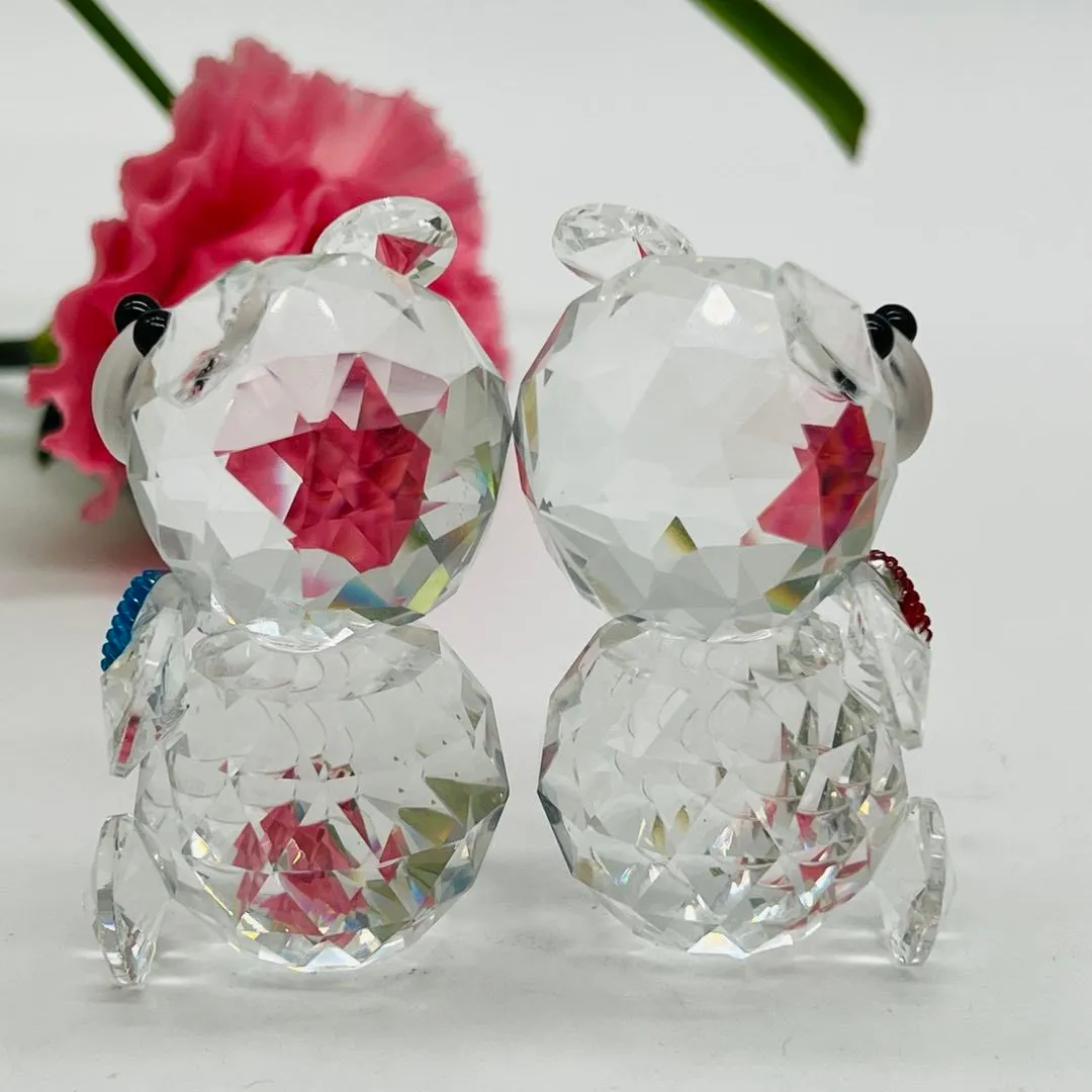 Beautiful Crystal Animal Figurine /crystal Teddy Bear For Wedding Gift Favors