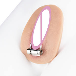 FRRK-3260 nouvel anneau en acier inoxydable unisexe suspendu serrure de chasteté anneau de mamelon petit piercing jouet <span class=keywords><strong>sexuel</strong></span> amusant alternatif - Product Image 2