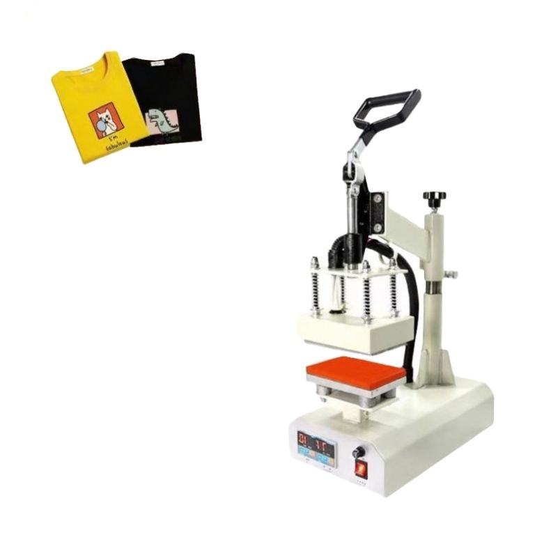 Label Sublimation Machine Sleeve Labeling Sublimation Clothing Logo Manual Heat Press Machine ...