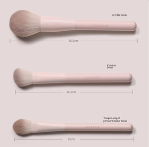 13pcs Vegan Makeup Brush Set Synthetic Hair Plastic Handle Fan <b>Eye</b> Face Private Label Professional Cosmetic Brush Kit - Product Image 2