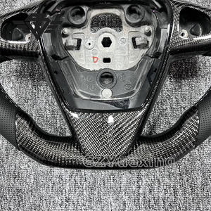 Alta calidad adecuado para Mazda <span class=keywords><strong>Ford</strong></span> <span class=keywords><strong>Fiesta</strong></span> ST MK7 cinturón de fibra de carbono cubierta decorativa <span class=keywords><strong>volante</strong></span> de coche esqueleto - Product Image 5