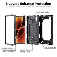 Funda Protectora Resistente a Golpes para Tablet Xiaomi Pad 8 Pro, con Anillo Giratorio de 360 Grados, Soporte y Correa para el Hombro