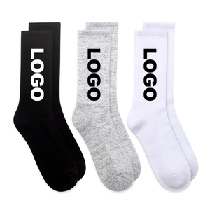 Hip Hop Đường Phố Thiết Kế Đơn Giản Trắng Cotton Rts Phụ Nữ Thiết Kế Vớ - Product Image 2