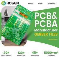 Carte de contrôle HDI légère et haute performance HOSEN OEM Rigid-Flex FPC 9 pour assemblage de circuits imprimés, épaisseur de cuivre 1 oz