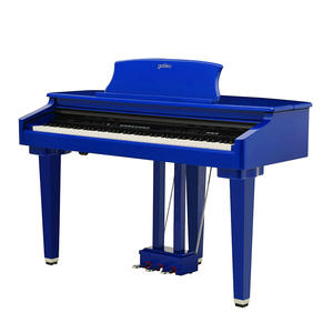 High-gloss Blue 88 Hammer Action Mini-<strong>grand</strong> <strong>Piano</strong> Digital <strong>Piano</strong> with Bench - Product Image 5
