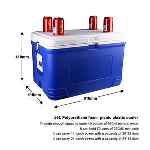 56L xốp xốp xốp EPS dã ngoại cắm trại ngoài trời hộp làm mát bằng nhựa Di động Băng ngực uống nước giải khát lon câu cá hộp làm mát - Product Image 3
