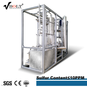 Planta de destilación de aceite residual, máquina de reciclaje de aceite de plástico usado, pirólisis, aceite a diésel - Product Image 2