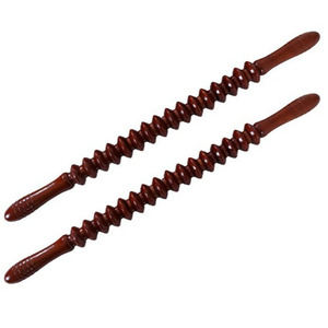 Rouleau de massage en bois pour méridiens, masseur manuel pour le cou, la taille, les jambes, la colonne cervicale, outil de soulagement complet du corps, des épaules et du cou - Product Image 1