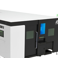 Machine de découpe laser CNC à fibre intégrée 1500W-6000W pour tôles, tubes et plaques, avec système Cypcut et lit fermé