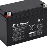 Batería Recargable de Plomo-Ácido Libre de Mantenimiento FirstPower FP6200 6V20Ah para UPS, Vehículos Eléctricos y Equipos Médicos