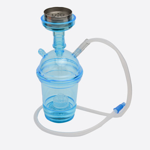 Narghilè Portatile in Acrilico con Luce LED per Auto, Tazza Shisha in Plastica per Fumare, Prezzo all'Ingrosso Conveniente - Product Image 4