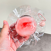 Jouet souple anti-stress en TPE de qualité alimentaire en forme de pêche transparente – Bestseller transfrontalier pour tous les âges
