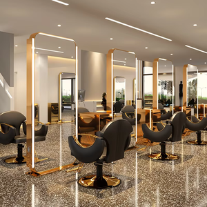 Miroir en verre LED mural pour salon de coiffure, salon de beauté, salle de sport, usage commercial, miroir en verre pour salon de coiffure, fourni par l'usine - Product Image 5