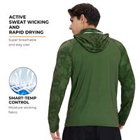 Sudadera con Capucha para Pesca UPF 50+ para Hombre, 88/12 Poliéster Spandex con Máscara Integrada y Protector de Cuello para Senderismo al Aire Libre OEM/ODM