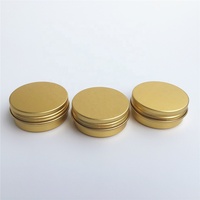 1 oz 30ml 30g Pot rond en aluminium doré 30ml Récipient en aluminium pour le stockage de la crème Boîte en fer-blanc Bougie Boîte en fer blanc