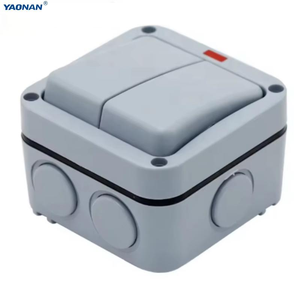 <span class=keywords><strong>Interruptor</strong></span> de Pared <span class=keywords><strong>Exterior</strong></span> de 2 Vías y 2 Botones, 20A 250V IP66, Resistente a la Intemperie, Control Dual, Montaje en <span class=keywords><strong>Superficie</strong></span> para Jardín, Balcón y Áreas Húmedas - Product Image 2