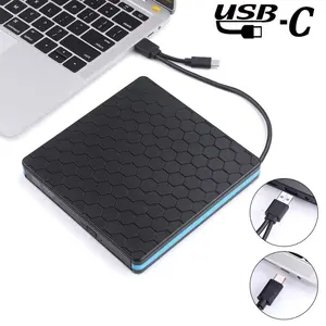 Raycue Đầu Đĩa DVD Di Động Bên Ngoài Đầu Ghi Và Đọc CD-RW Với USB 3.0 Và Loại C