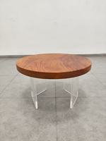Table Basse Moderne en Bois Massif à Bord Brut, Robuste et Écologique, Polyvalente pour Bar à Domicile et Salle à Manger, Plateau de Table en Bois Massif de Qualité Supérieure