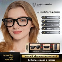 Gafas Inteligentes Meta con Cámara de 1300W, Transferencia WIFI, Control por Gestos, ChatGPT, Gafas Inteligentes con IA para Hombres y Mujeres, para Exteriores