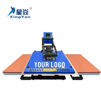 Presse à chaud semi-automatique double station Xingyan XY-011G 40x50cm à ouverture automatique certifiée CE pour la sublimation de t-shirts