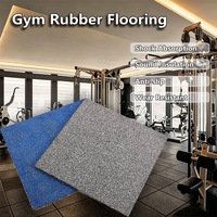 Tapis de gym en caoutchouc uni HANLI 20 mm, antidérapant, résistant à la pression, réduction du bruit, revêtement de sol en caoutchouc pour l'entraînement physique