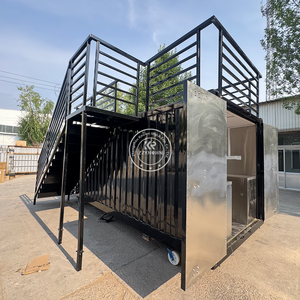 Conteneur d'expédition personnalisé pour restaurant sur roues Conteneur pliable pour restaurant conteneur de restaurant de 40 pieds avec terrasse - Product Image 6