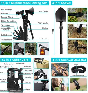 Kit de survie professionnel et grand sac à dos de camping, trousse de premiers soins pour l'aventure, accessoires de randonnée en plein air - Product Image 4
