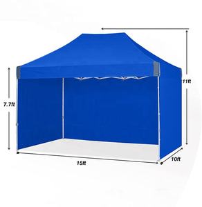 Carpa Plegable con Paredes Laterales de Aluminio 6x6, Impermeable/Carpa Desplegable 10x10 para Jardín, Carpas de Jardín - Product Image 4