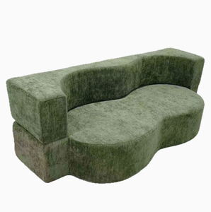 <span class=keywords><strong>Canapé</strong></span> moderne incurvé pour salon, housse amovible et lavable, <span class=keywords><strong>canapé</strong></span>-lit en mousse pour petit appartement - Product Image 4