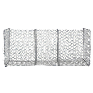 מגולוון 1 מ x 1 מ x 2 מ 'סל gabion ימית סל 3x1 תיל שחור רשת gabions ארוגה טכניקה חיתוך כיפוף עיבוד עבור מסך - Product Image 2