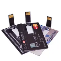 Kartu Bank Logo Kustom Memori Usb Stick Kreatif Pen Drive 1 2 4 8 16 32 64GB Gadget Mewah 2.0 3.0 Usb Flash Drive
