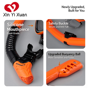 Máscara de Buceo xinyixuan Personalizada HD Antivaho, Juego de Máscara de Buceo de Silicona con Vidrio Templado y Tubo de Respiración para Deportes Acuáticos - Product Image 3