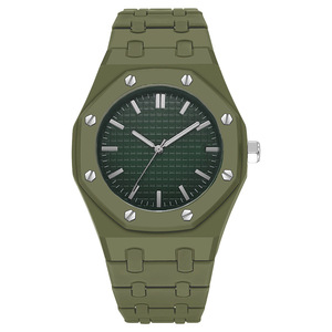 Montre de couple en gelée couleur bonbon avec cadran minimaliste, montre-bracelet en plastique multicolore pour amoureux, style estival - Product Image 5