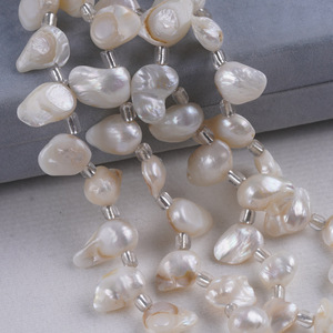 Perlas de Agua Dulce Naturales Zhuji de 18 cm, 11-12 mm, con Orificio para Hilo, Adhesivas, para Manualidades, Material Semiterminado - Product Image 5