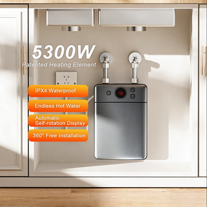 Calentador de Agua Eléctrico Instantáneo de Bajo MOQ con Pantalla LED de Plástico en Inglés para Uso en Hoteles/Aeropuertos/Escuelas, Precio de Fábrica, Servicio OEM - Product Image 2