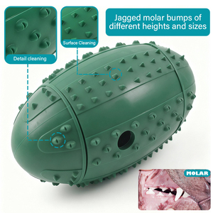 <span class=keywords><strong>Jouet</strong></span> à mâcher interactif en caoutchouc souple pour chien avec nettoyage des dents et entraînement au QI pour la stimulation mentale - Product Image 4