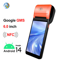 Noryox NB60PRO Sistema POS Portátil con Pantalla Táctil, Android 14, 3+32G, NFC, Bluetooth, Terminal de Pago, Impresora Térmica