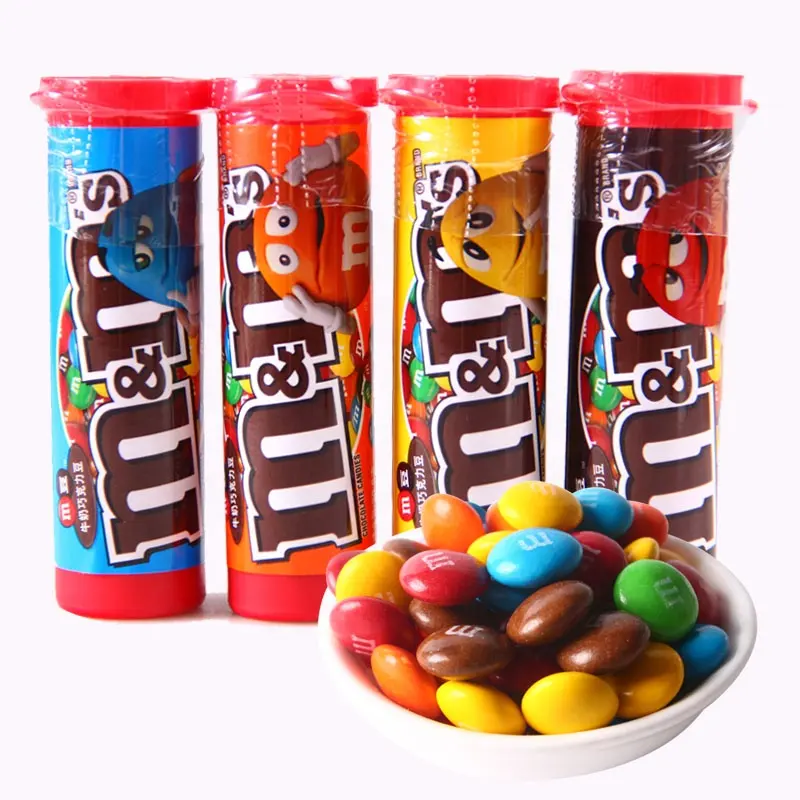 wholesale exotic M&M chocolate peanut beans colorful beans chocolate candy mar's 30.6g delicious candy