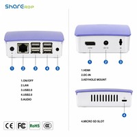 Sharerdp Factory Direct 1.2GHz HD RJ45 4USB ARM Smart Thin PC Station Virtual Computing Thin Client Linux pour l'école