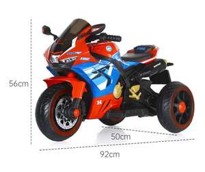 Moto électrique à double moteur pour enfants, <span class=keywords><strong>tricycle</strong></span> électrique en plastique télécommandé pour garçons et filles de 2 à 4 ans - Product Image 6