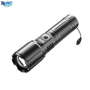 मल्टी-फंक्शन एलईडी यूएसबी पोर्टेबल डिजिटल पावर डिस्प्ले 5-मोड अल्युन्यूमैटॉर्च लाइट - Product Image 2