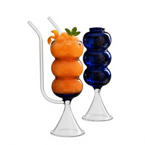 Verres à cocktail en borosilicate faits à la main de 220 ml, sans plomb, coupe Martini, verrerie de bar, réutilisables, vente en gros - Product Image 2