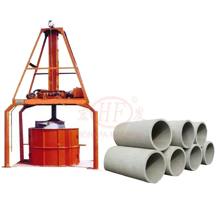 Vertical type cement pipe forming making machine tube making machine