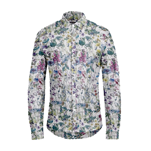 Tela <span class=keywords><strong>de</strong></span> Algodón 100% con Estampado <span class=keywords><strong>de</strong></span> Flores Silvestres, Estilo Londres Liberty, para Confección <span class=keywords><strong>de</strong></span> Ropa - Product Image 6