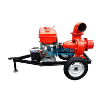 Pompe à eau diesel de 6 pouces pour l'irrigation agricole, pompe à eau manuelle à essence, pompe à eau auto-amorçante
