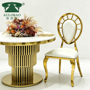 Nuevo diseño, salón de banquetes, marco de acero inoxidable, sillas de lujo, silla de boda para eventos - Product Image 1